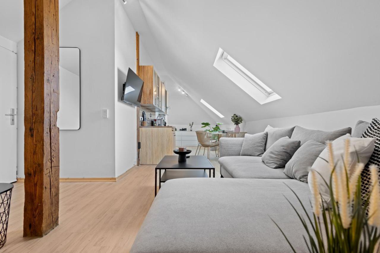 Stilvolle Wohnung: Private Dachterrasse - Zentral Augsburgo Exterior foto