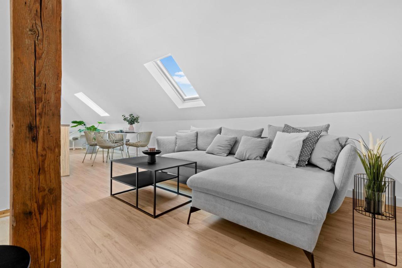 Stilvolle Wohnung: Private Dachterrasse - Zentral Augsburgo Exterior foto