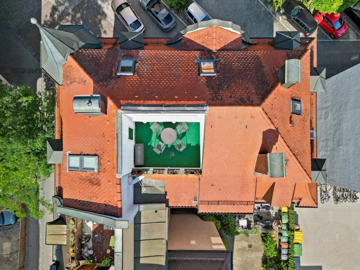 Stilvolle Wohnung: Private Dachterrasse - Zentral Augsburgo Exterior foto